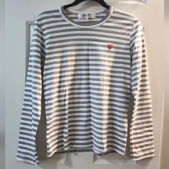 NWOT: Comme des Garcons PLAY Striped Longsleeve - Picture 1 of 4